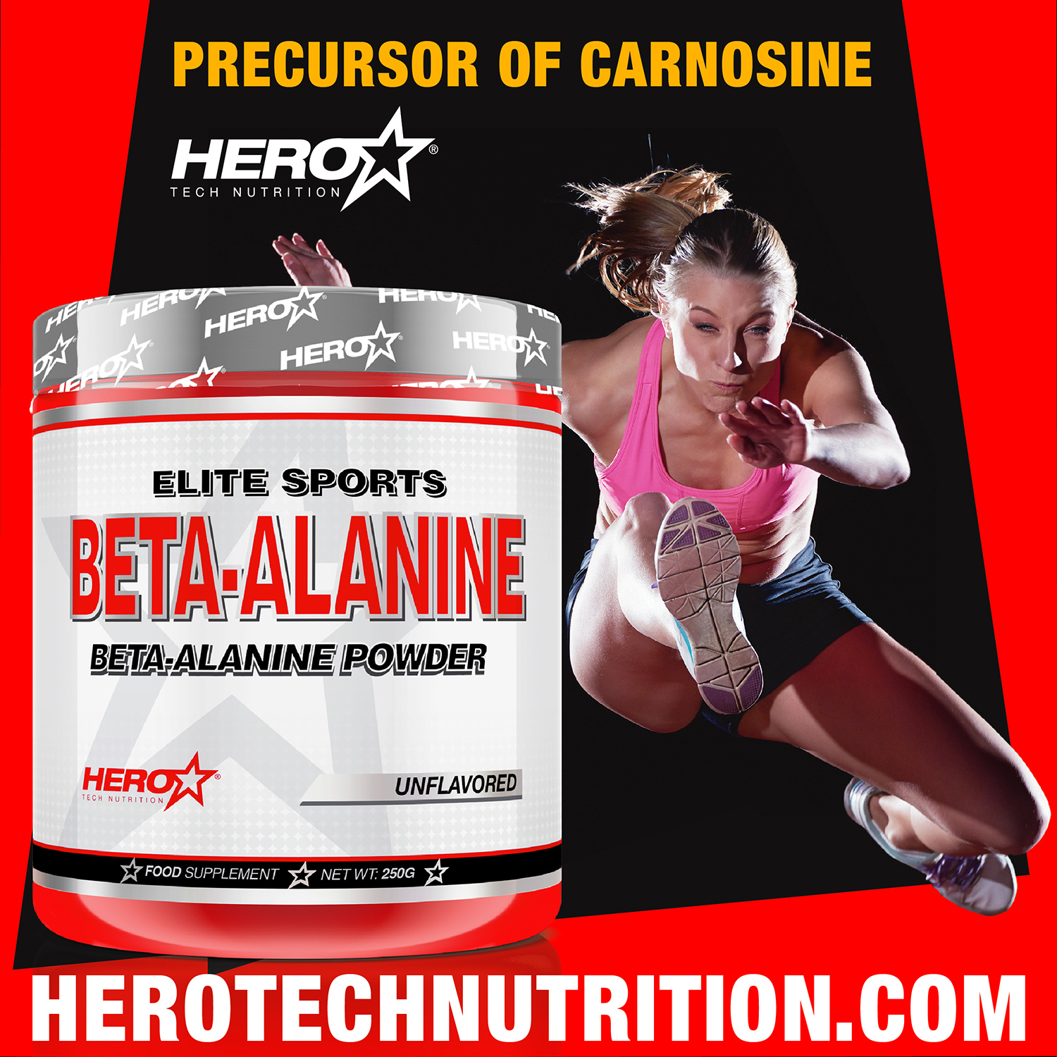 BETA-ALANINE CARNOSINE HERO TECH NUTRITION herotechnutrition